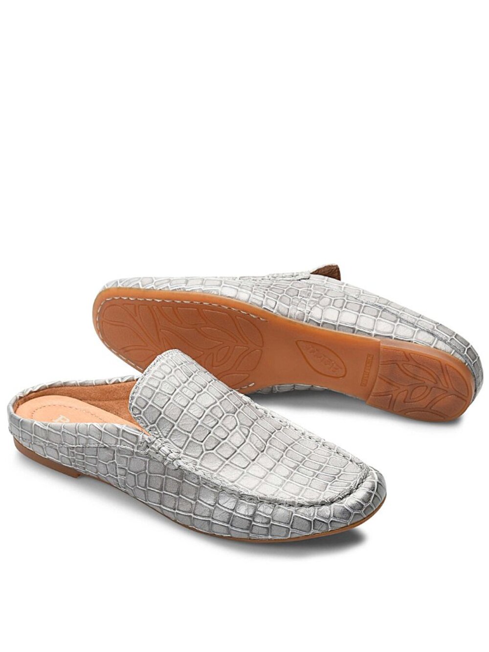 Born Capricorn Leather Slip On Mule Flats Shoes